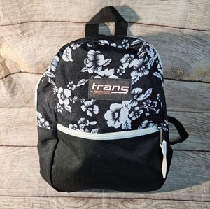 Trans by Jansport meadow aloha Hawaiian floral mini canvas backpack